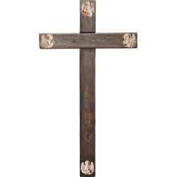 Cruz Madera vieja con Evangelistas